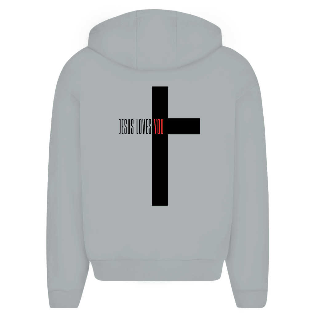 Herren Oversize Zipper Hoodie