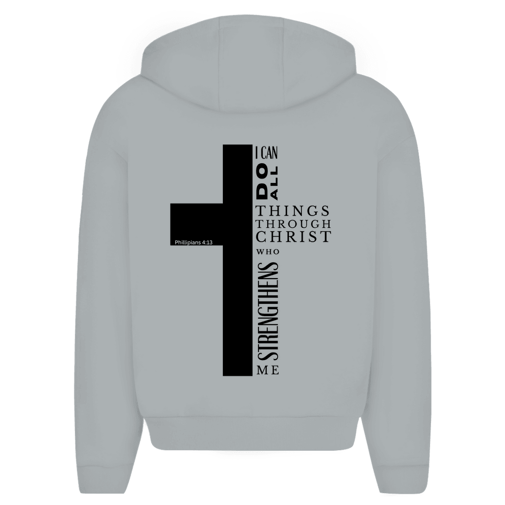 Herren Oversize Zipper Hoodie