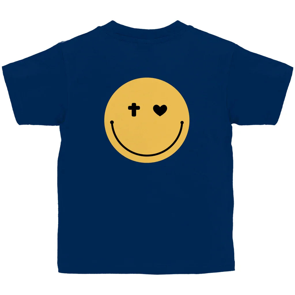 Kinder T-Shirt „Smiley“ – Christliches Motivshirt für Jungen & Mädchen | byGraceStore
