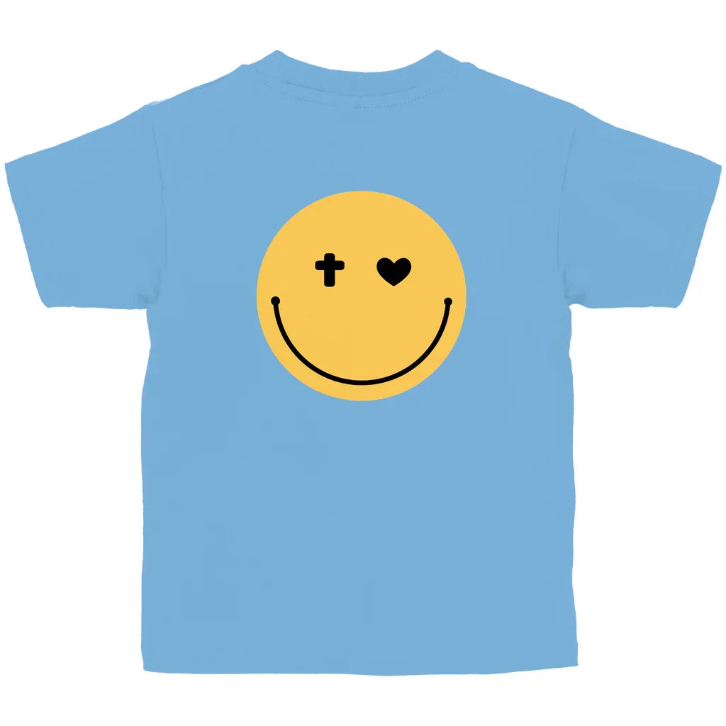 Kinder T-Shirt „Smiley“ – Christliches Motivshirt für Jungen & Mädchen | byGraceStore