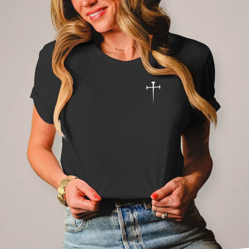 Damen T-Shirt Kreuz - by-grace.store