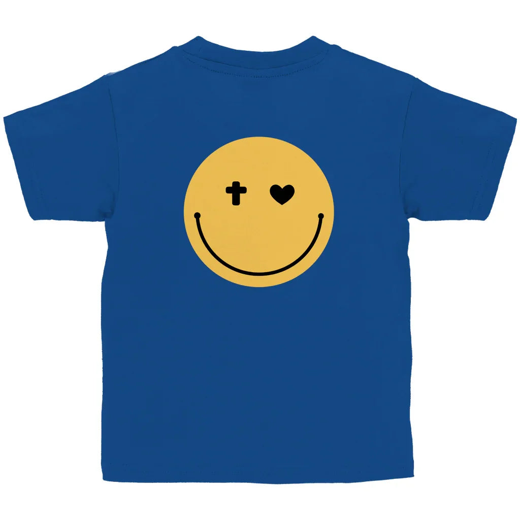 Kinder T-Shirt „Smiley“ – Christliches Motivshirt für Jungen & Mädchen | byGraceStore