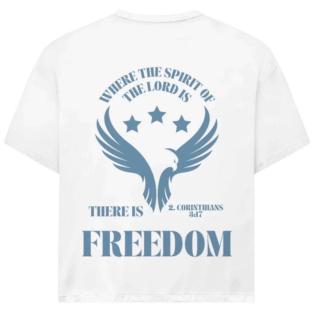 Freedom Oversize T-Shirt | 2. Korinther 3:17 | Vorder- & Rückendruck | JJ Streetwear