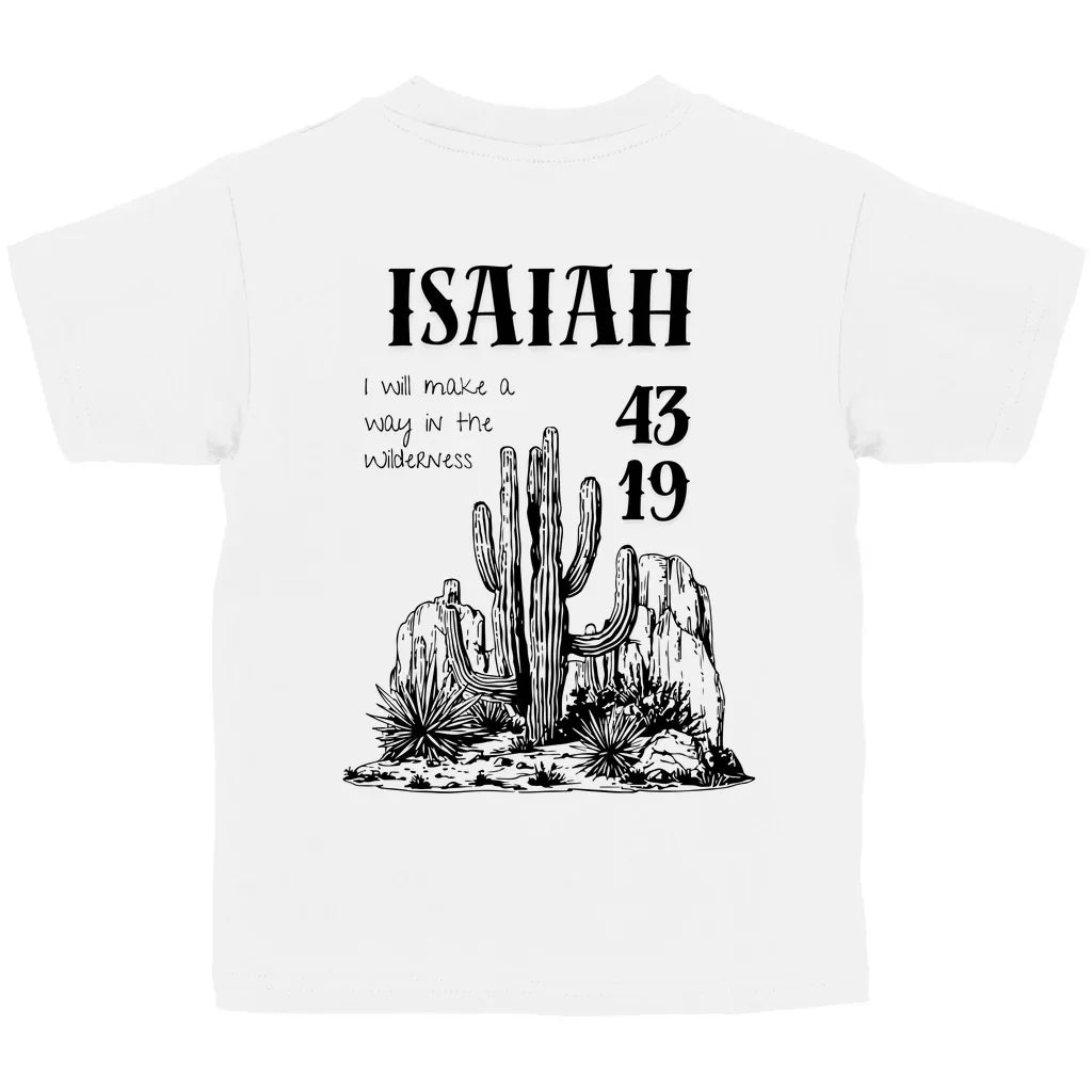 Kinder T-Shirt „Isaiah 43:19“ – Christliches Bibelvers Shirt aus Bio-Baumwolle | byGraceStore