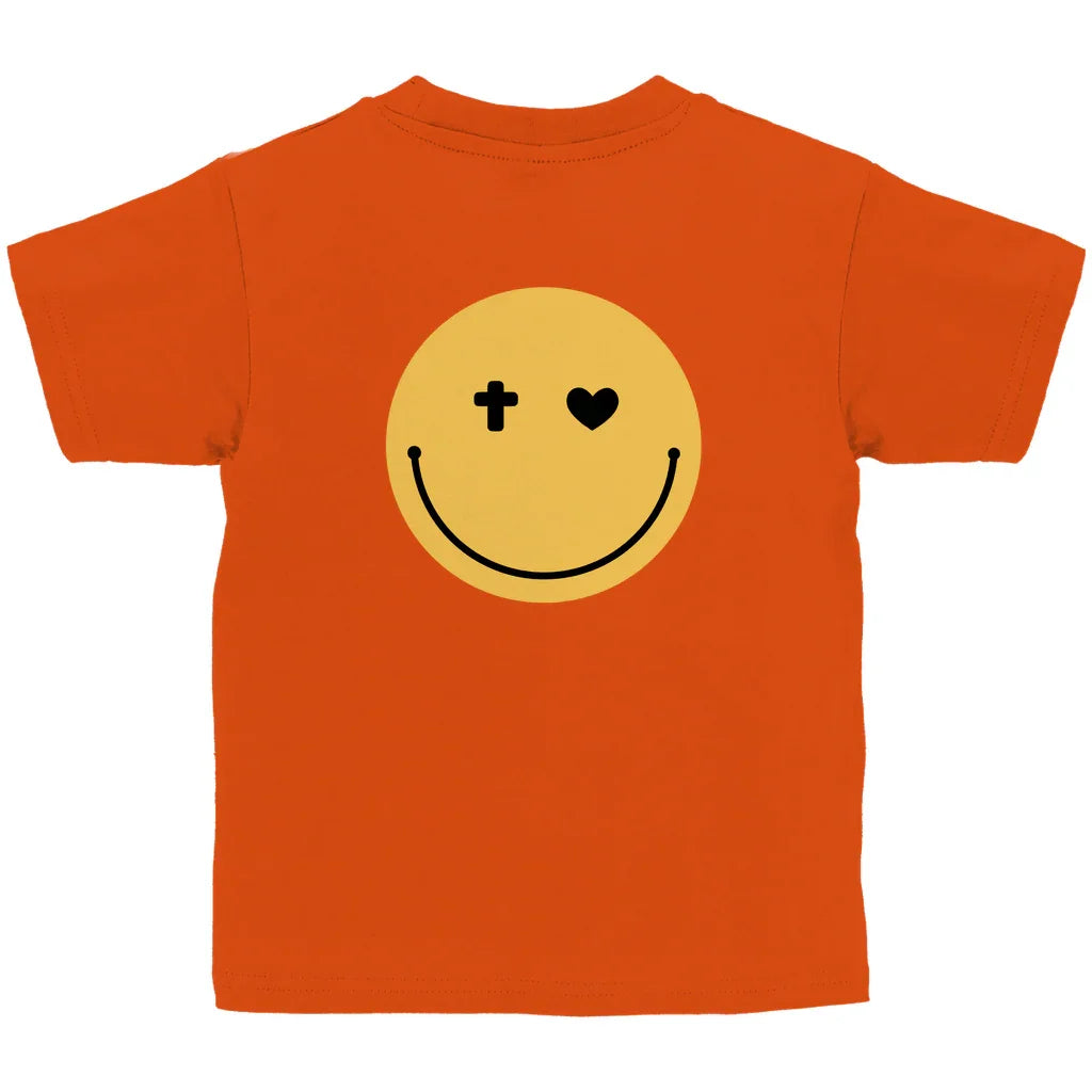 Kinder T-Shirt „Smiley“ – Christliches Motivshirt für Jungen & Mädchen | byGraceStore