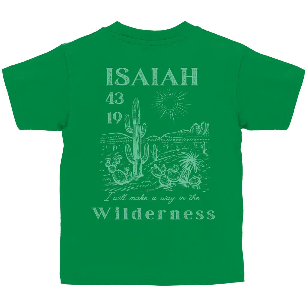Kinder T-Shirt „Isaiah 43:19“ – Christliches Bio-Baumwolle Shirt mit Bibelvers | byGraceStore