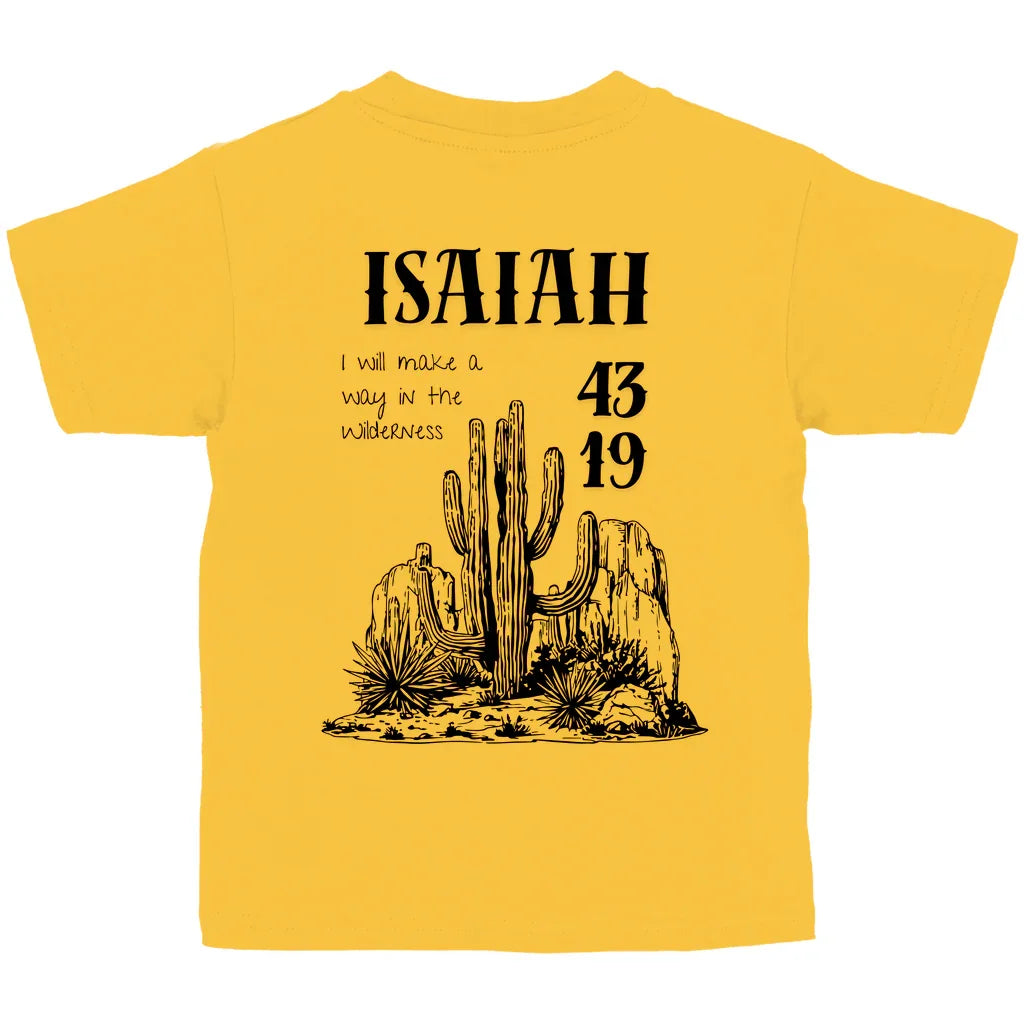 Kinder T-Shirt „Isaiah 43:19“ – Christliches Bibelvers Shirt aus Bio-Baumwolle | byGraceStore