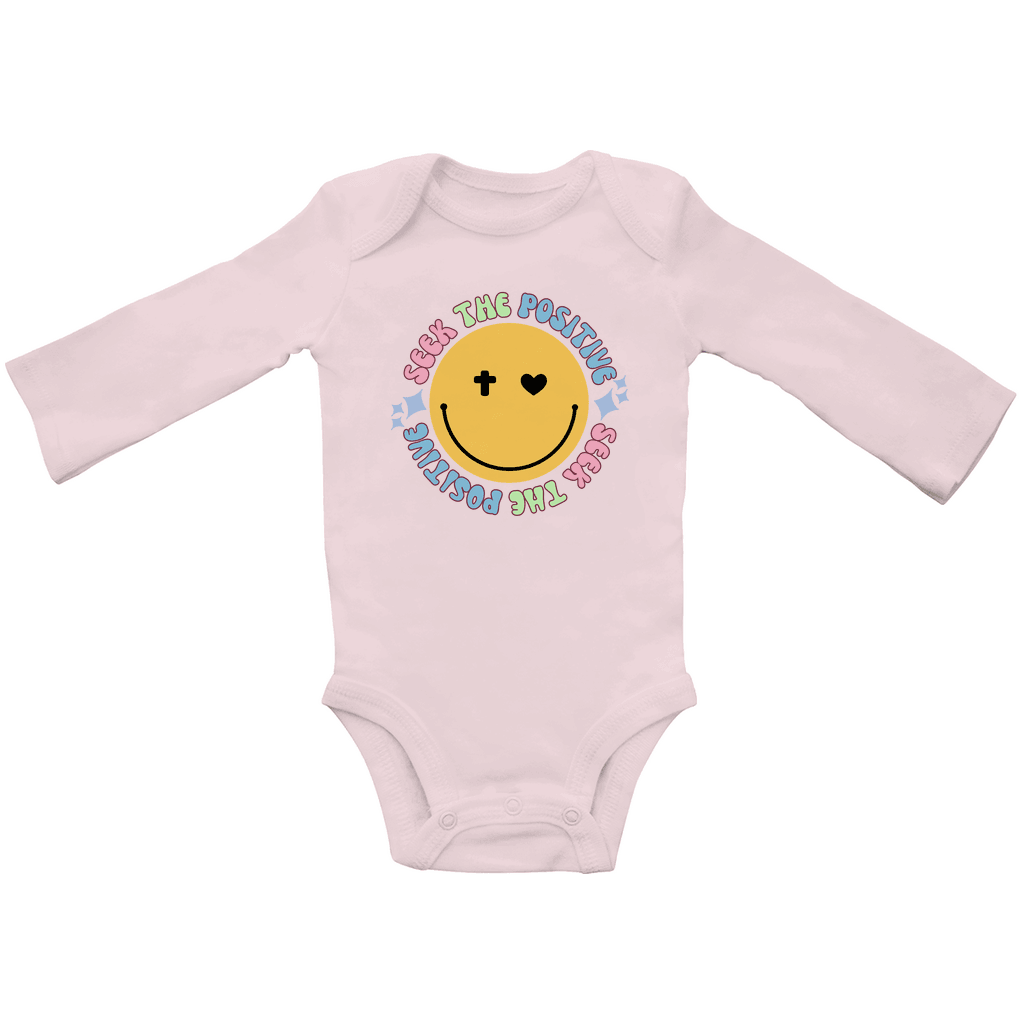 Baby Bio Bodysuite Langarm "Seek the Positive" - by-grace.store