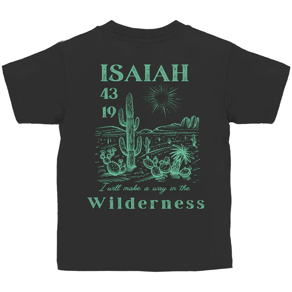 Kinder T-Shirt „Isaiah 43:19“ – Christliches Bio-Baumwolle Shirt mit Bibelvers | byGraceStore