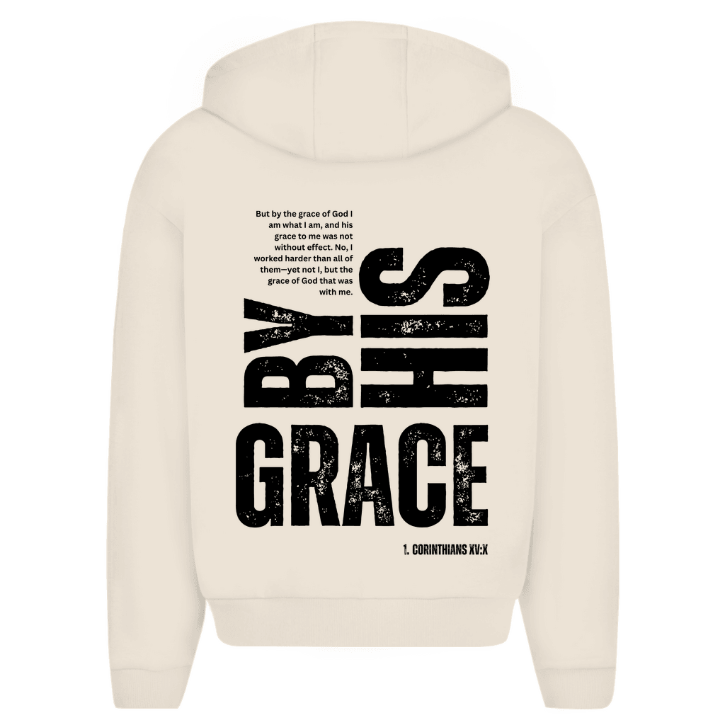 Herren Oversize Zipper Hoodie "Grace" - by-grace.store