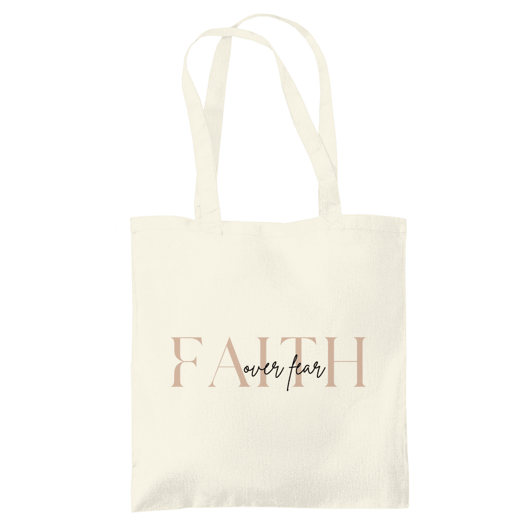 Tragetasche "Faith over Fear" - by-grace.store