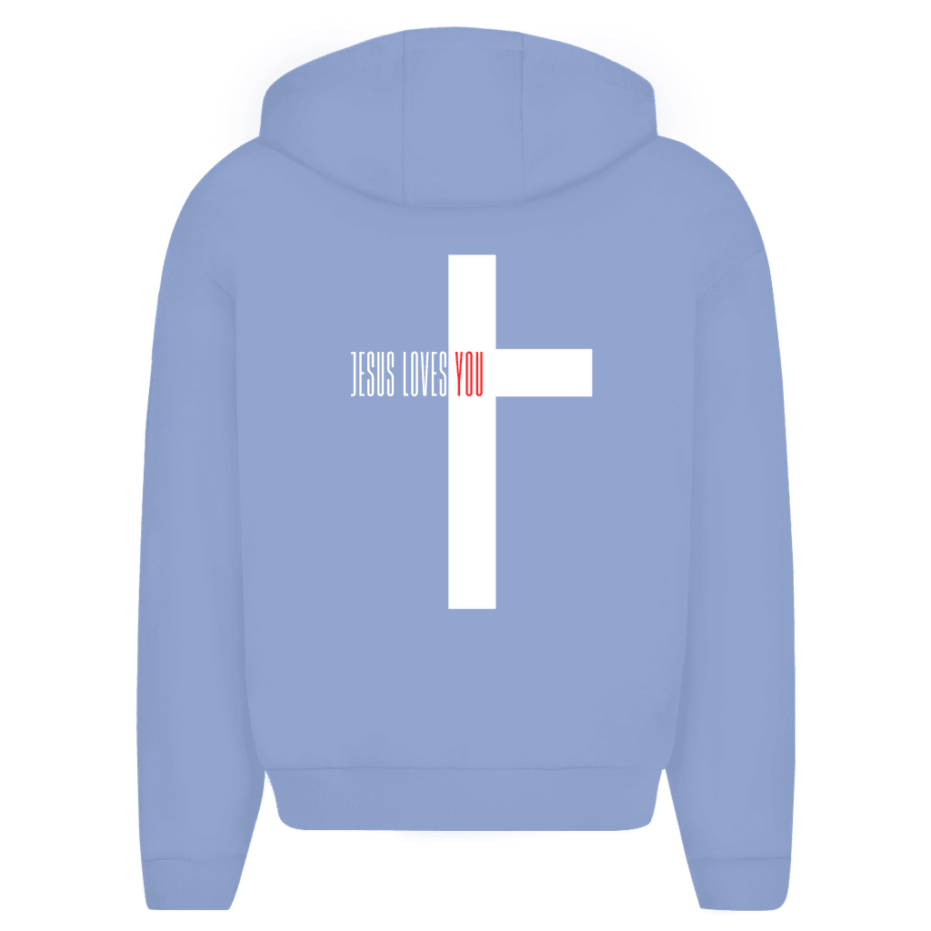 Herren Oversize Zipper Hoodie