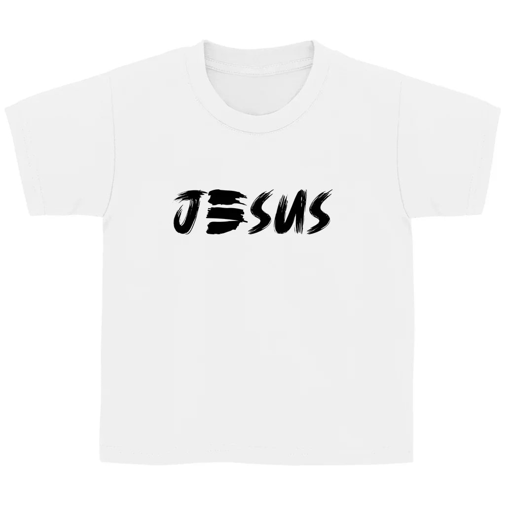 Kinder T-Shirt „JESUS“ – Christliches Statement Shirt für Jungen & Mädchen | byGraceStore