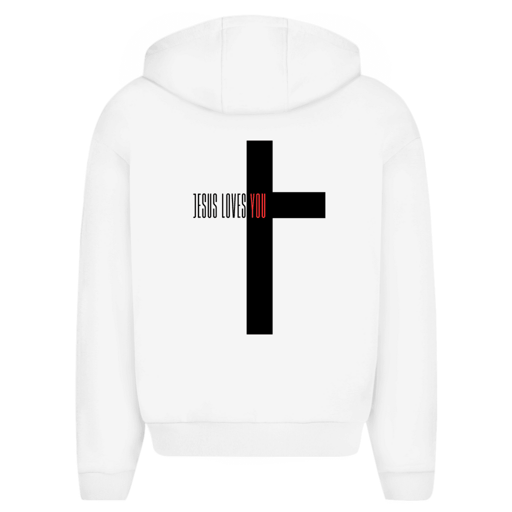 Herren Oversize Zipper Hoodie