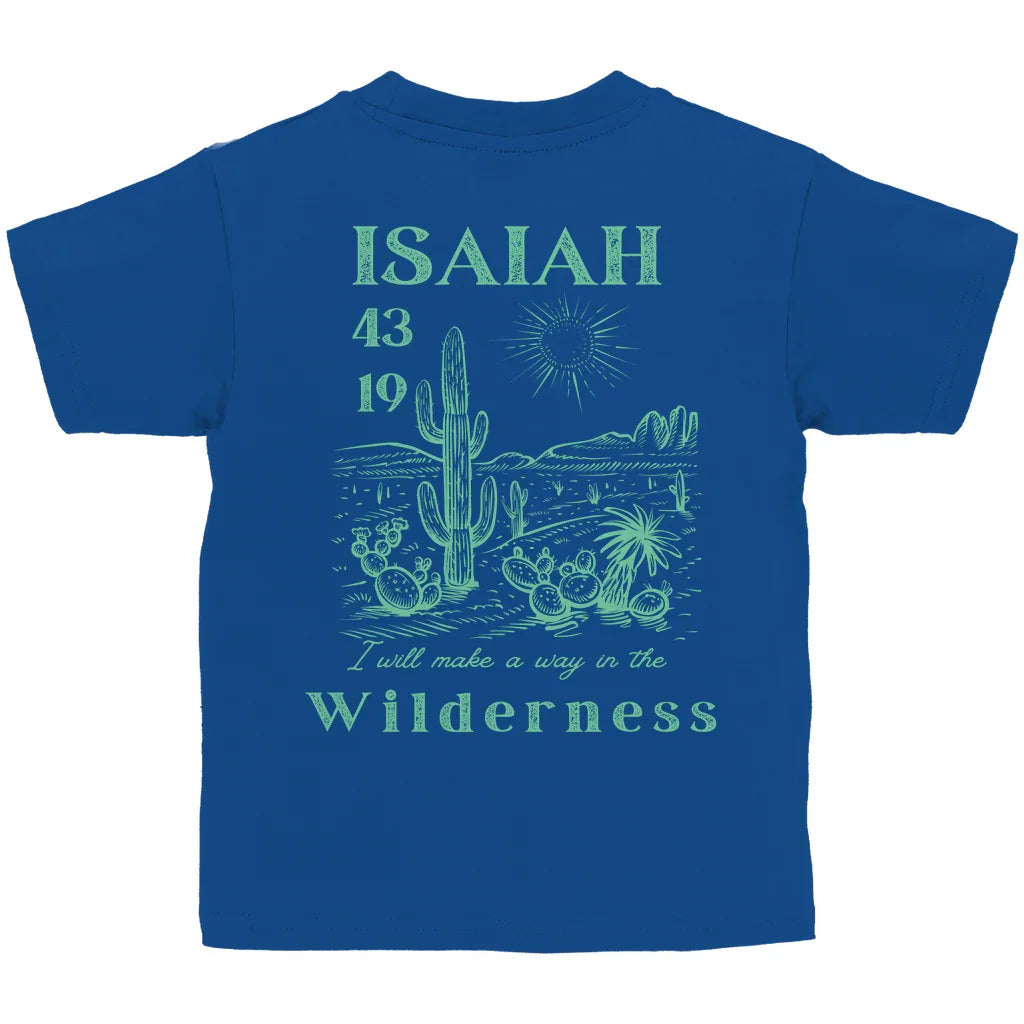 Kinder T-Shirt „Isaiah 43:19“ – Christliches Bio-Baumwolle Shirt mit Bibelvers | byGraceStore