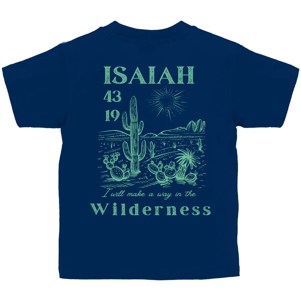 Kinder T-Shirt „Isaiah 43:19“ – Christliches Bio-Baumwolle Shirt mit Bibelvers | byGraceStore