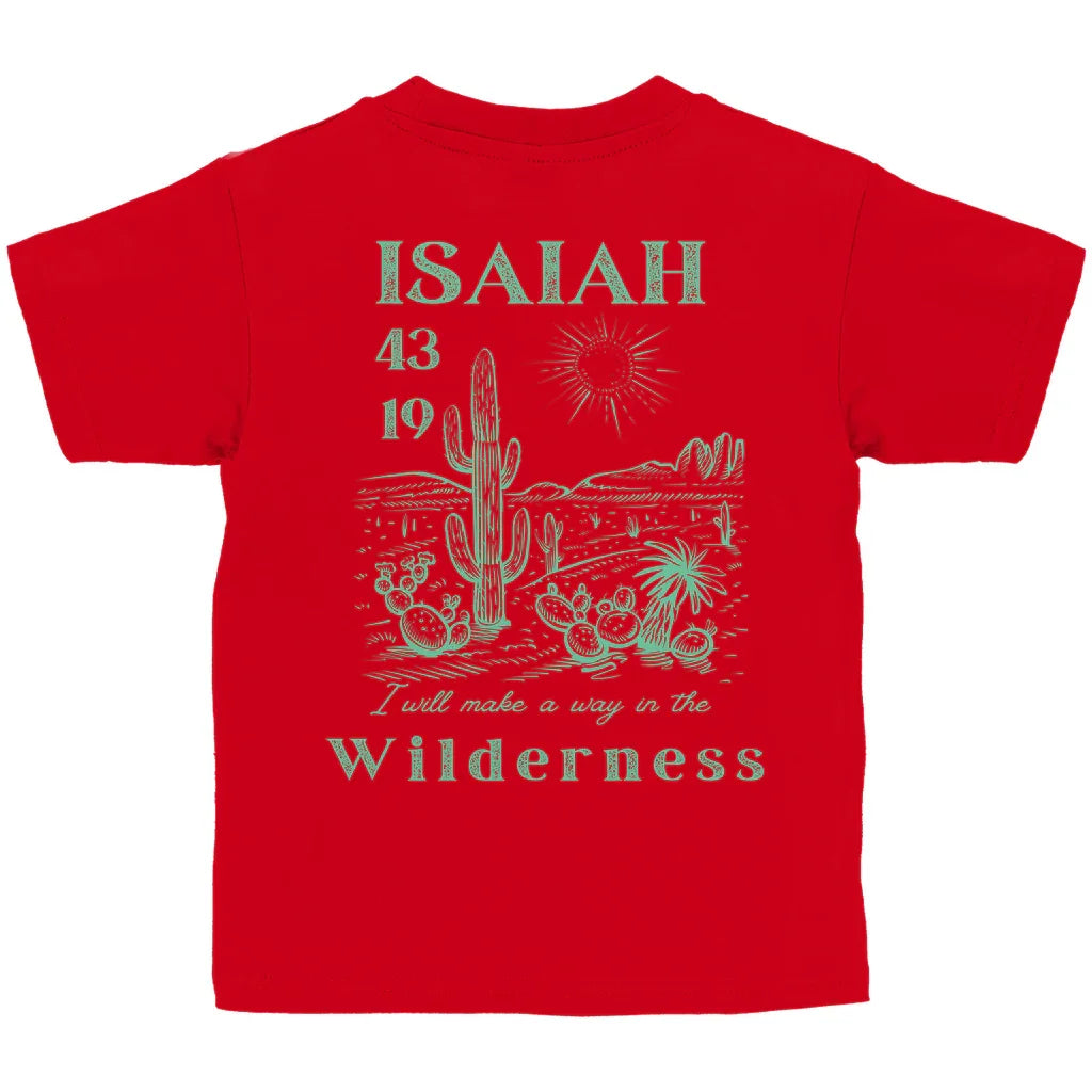 Kinder T-Shirt „Isaiah 43:19“ – Christliches Bio-Baumwolle Shirt mit Bibelvers | byGraceStore