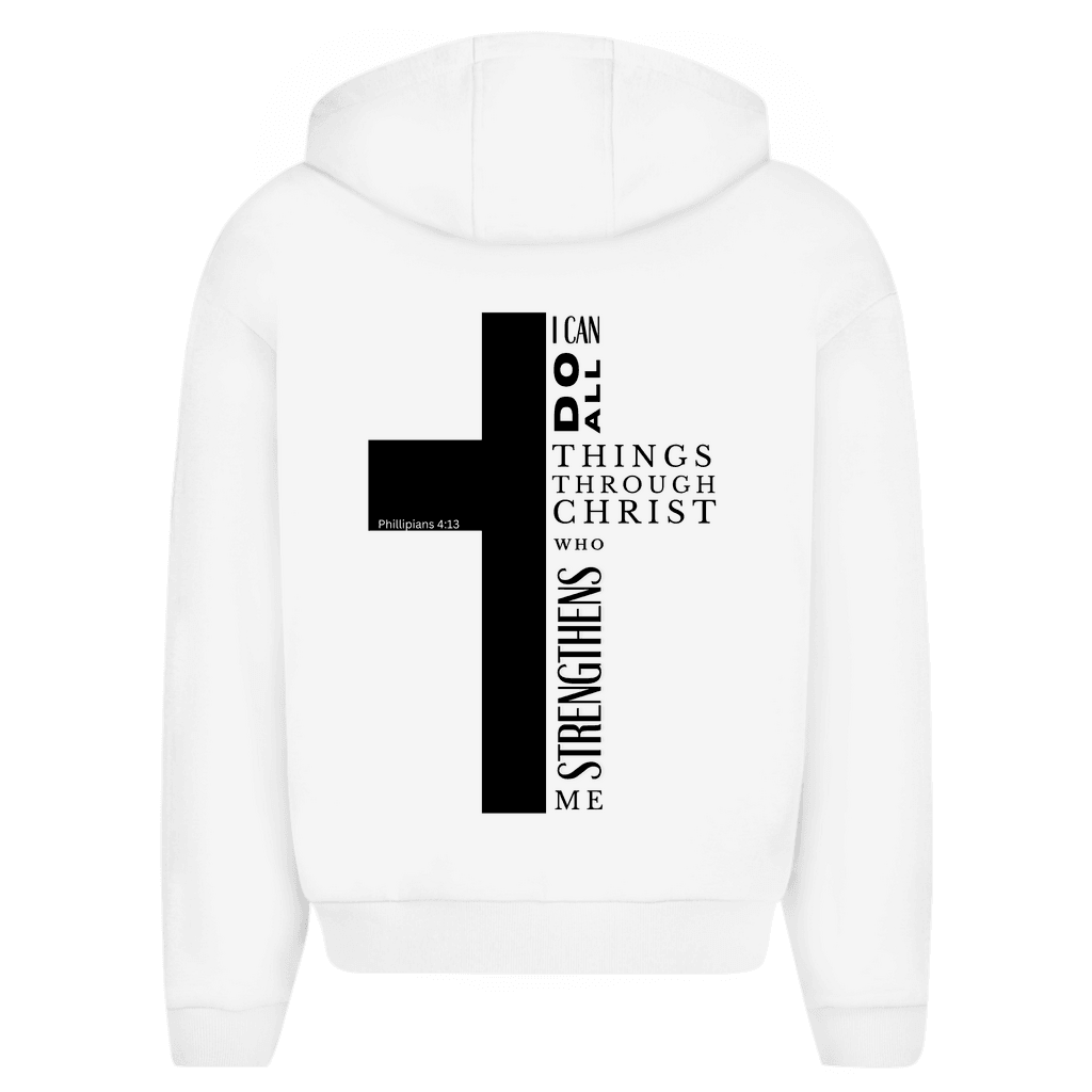 Herren Oversize Zipper Hoodie