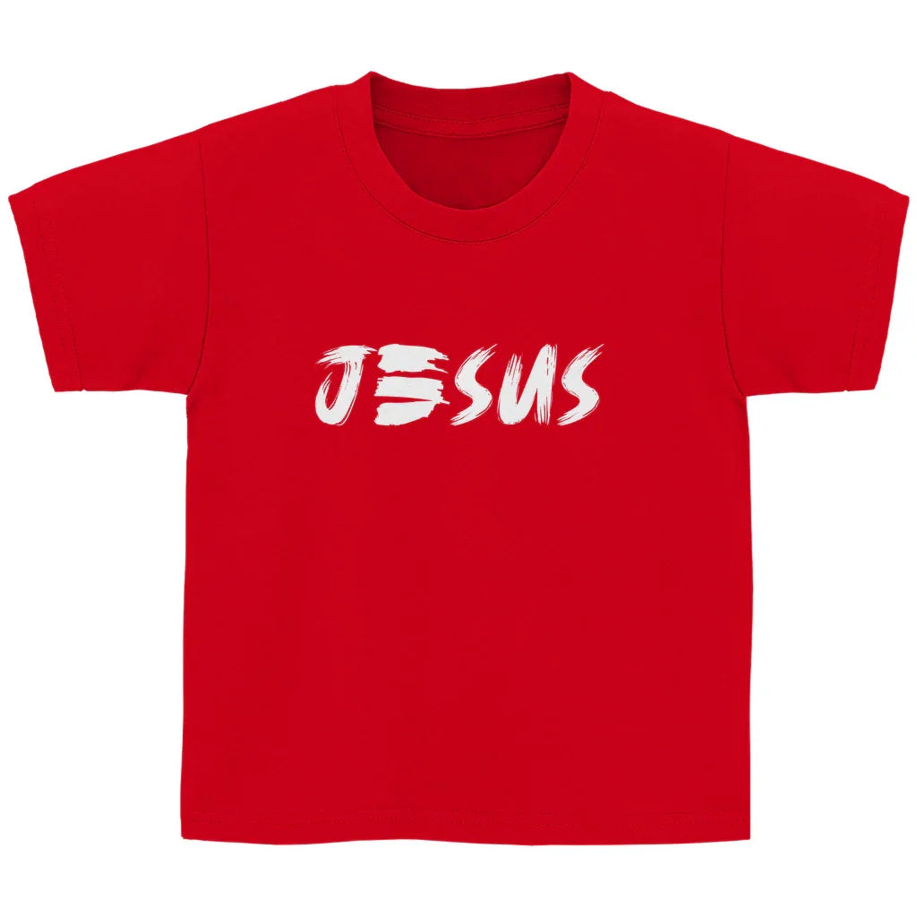 Kinder T-Shirt „JESUS“ – Christliches Statement Shirt für Jungen & Mädchen | byGraceStore
