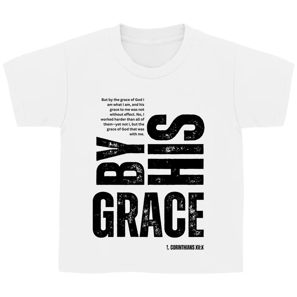Kinder T-Shirt „Grace“ – Christliches Basic Shirt für Jungen & Mädchen | byGraceStore