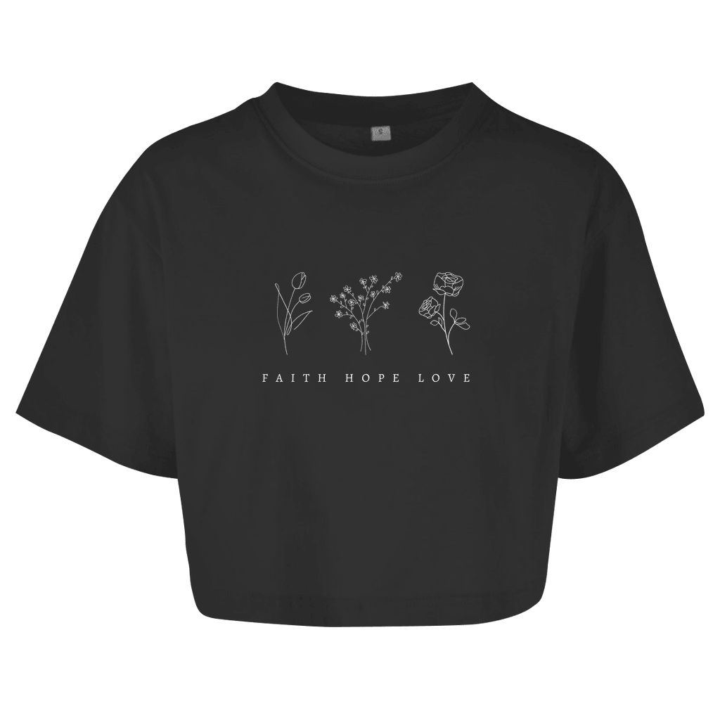 Damen Oversize Crop Top
