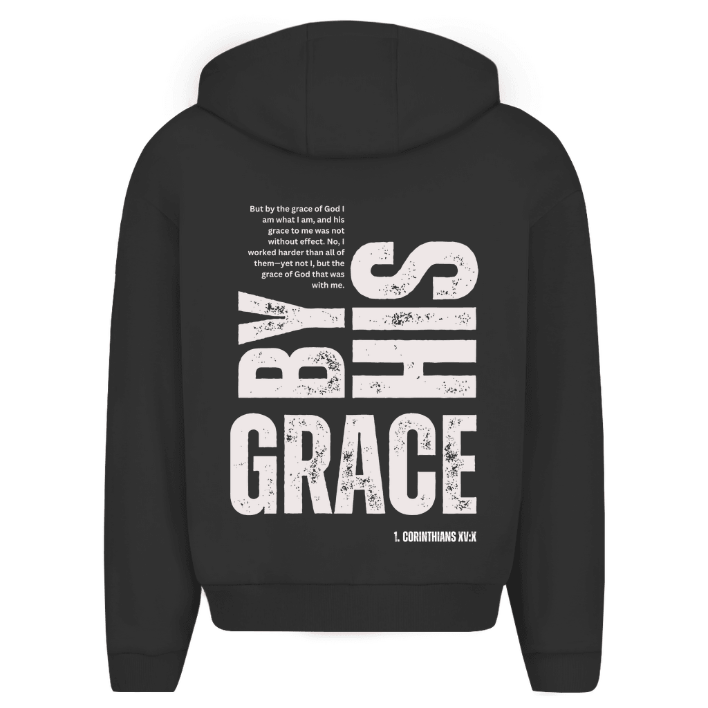 Herren Oversize Zipper Hoodie