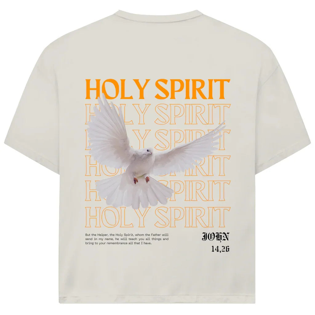 Holy Spirit Oversize T-Shirt | Vorder- & Rückendruck mit Friedenstaube | JJ Streetwear