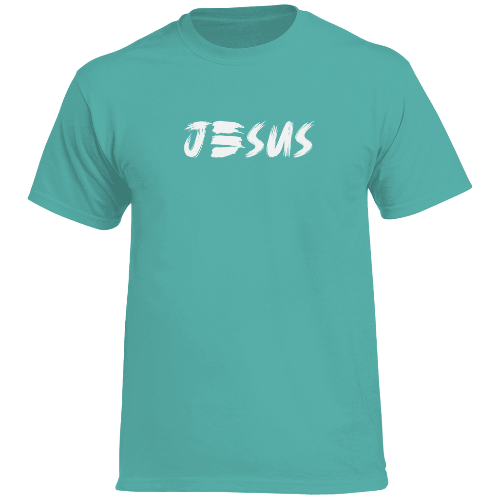 Herren Heavy Cotton T-Shirt "JESUS" - by-grace.store