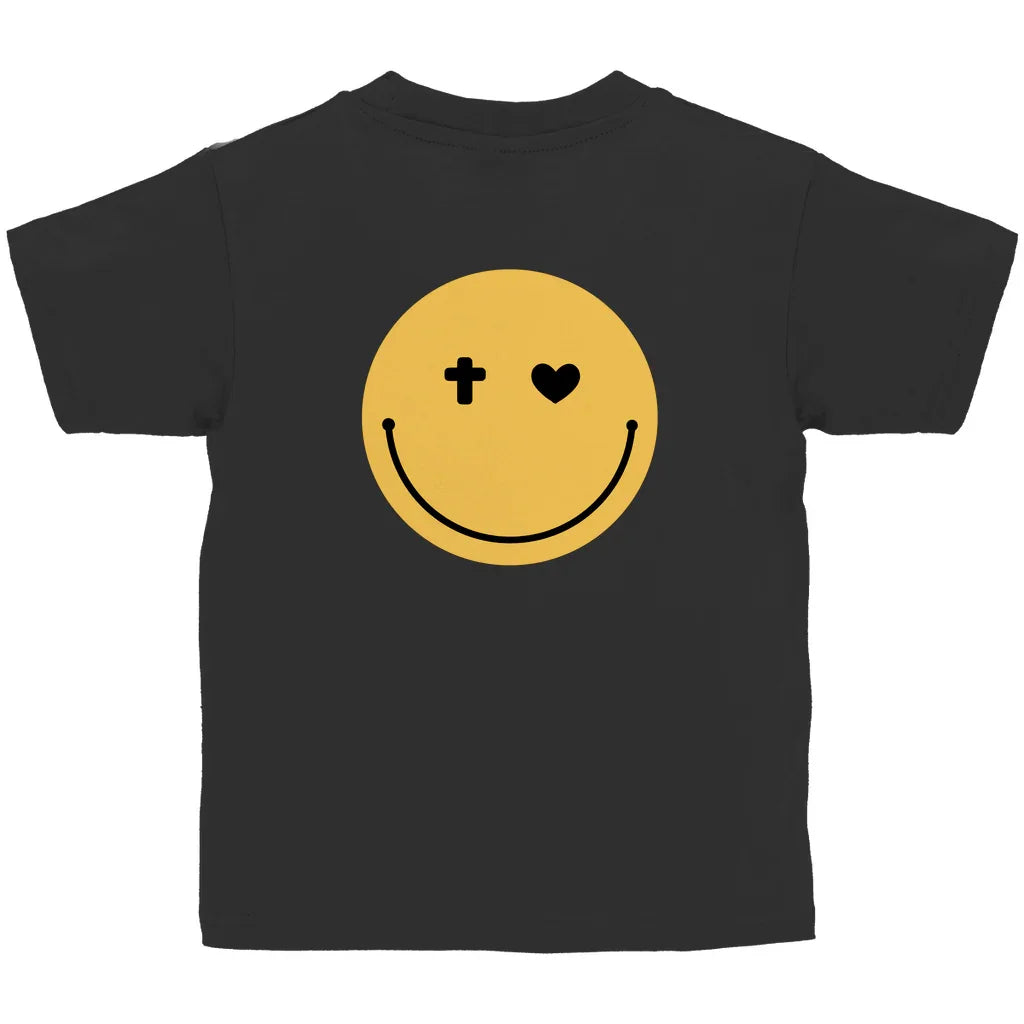 Kinder T-Shirt „Smiley“ – Christliches Motivshirt für Jungen & Mädchen | byGraceStore