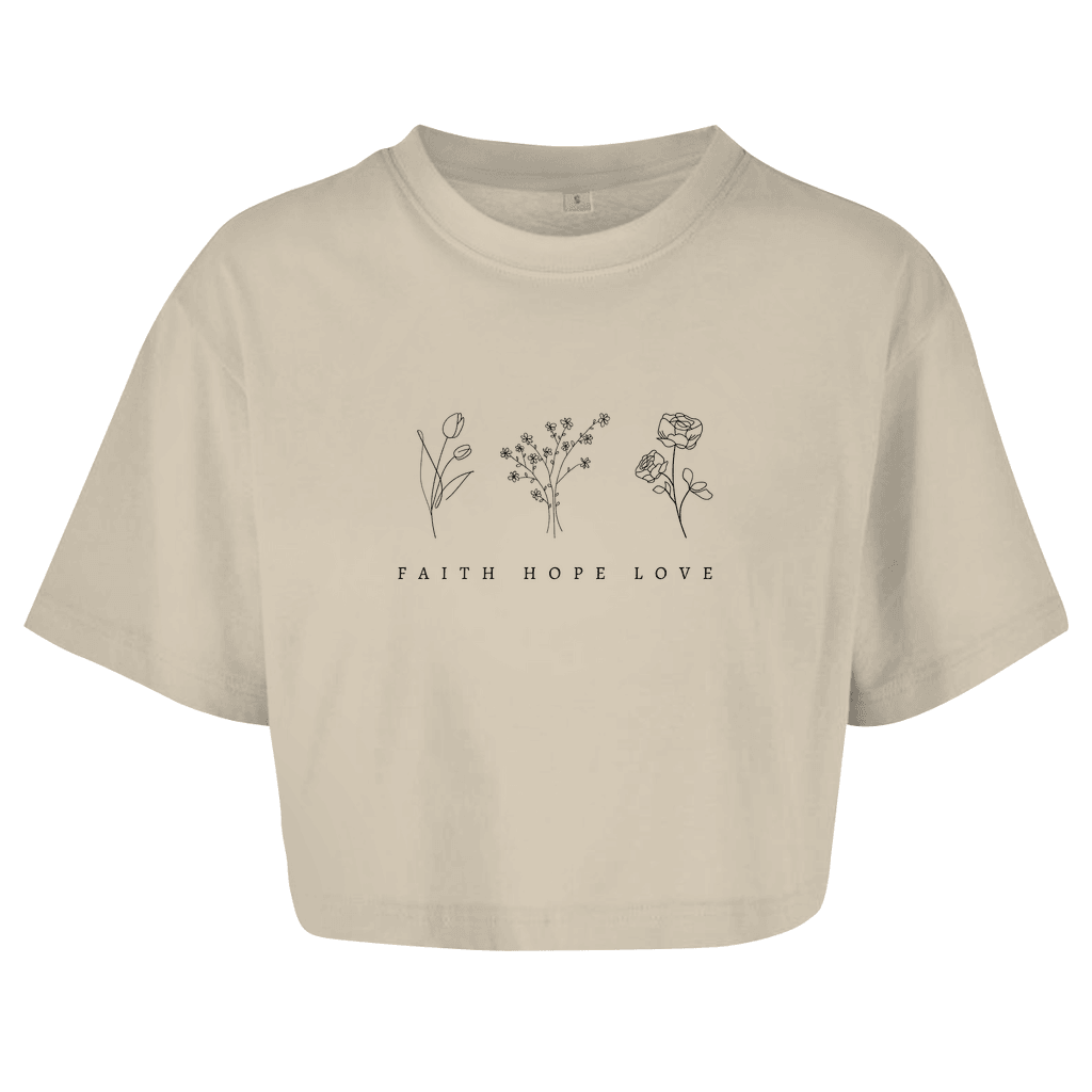 Damen Oversize Crop Top