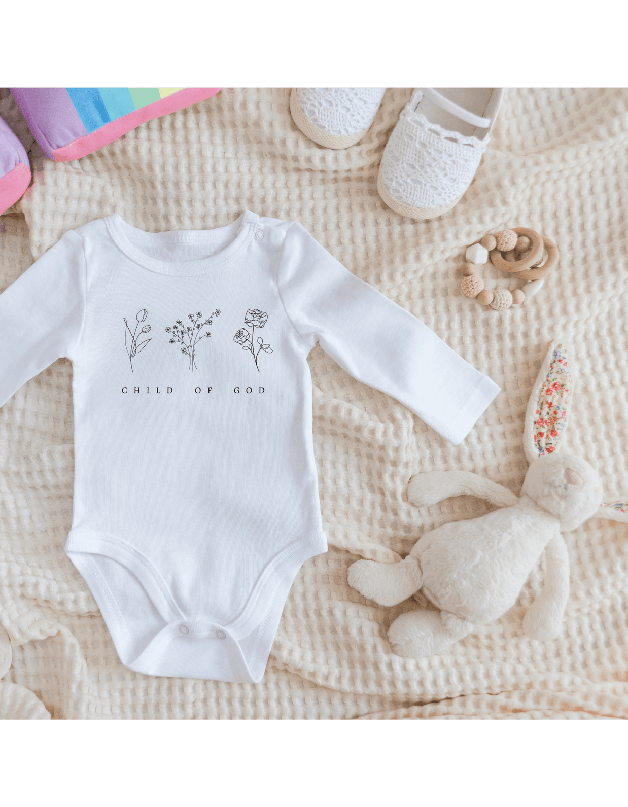 Bio Babybody Langarm "Child of God" - by-grace.store