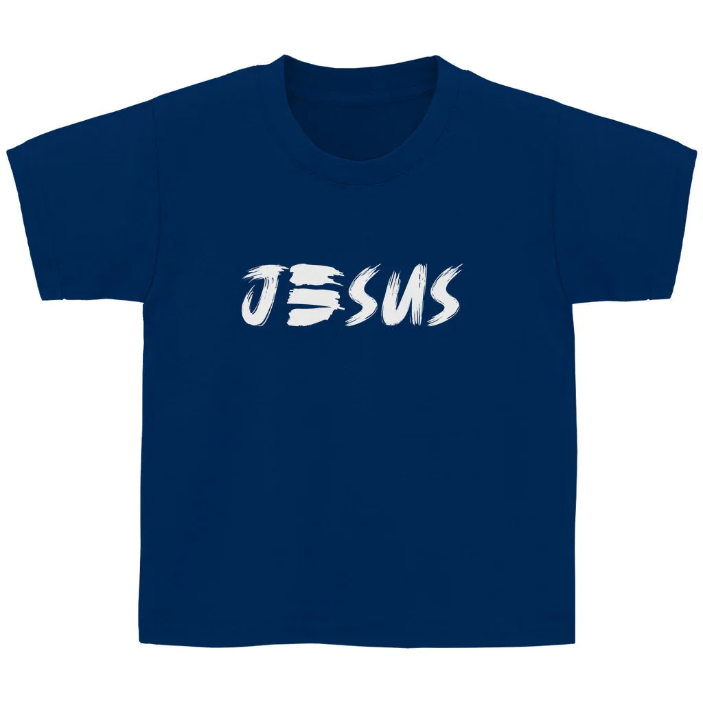 Kinder T-Shirt „JESUS“ – Christliches Statement Shirt für Jungen & Mädchen | byGraceStore