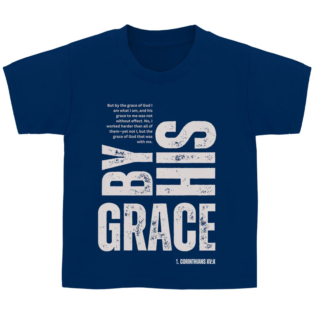 Kinder T-Shirt „Grace“ – Christliches Basic Shirt für Jungen & Mädchen | byGraceStore