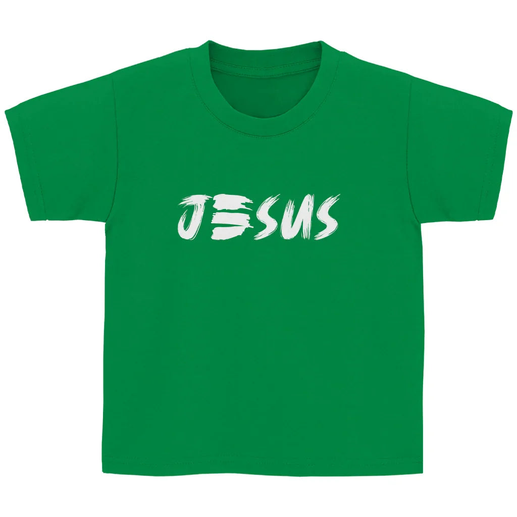 Kinder T-Shirt „JESUS“ – Christliches Statement Shirt für Jungen & Mädchen | byGraceStore