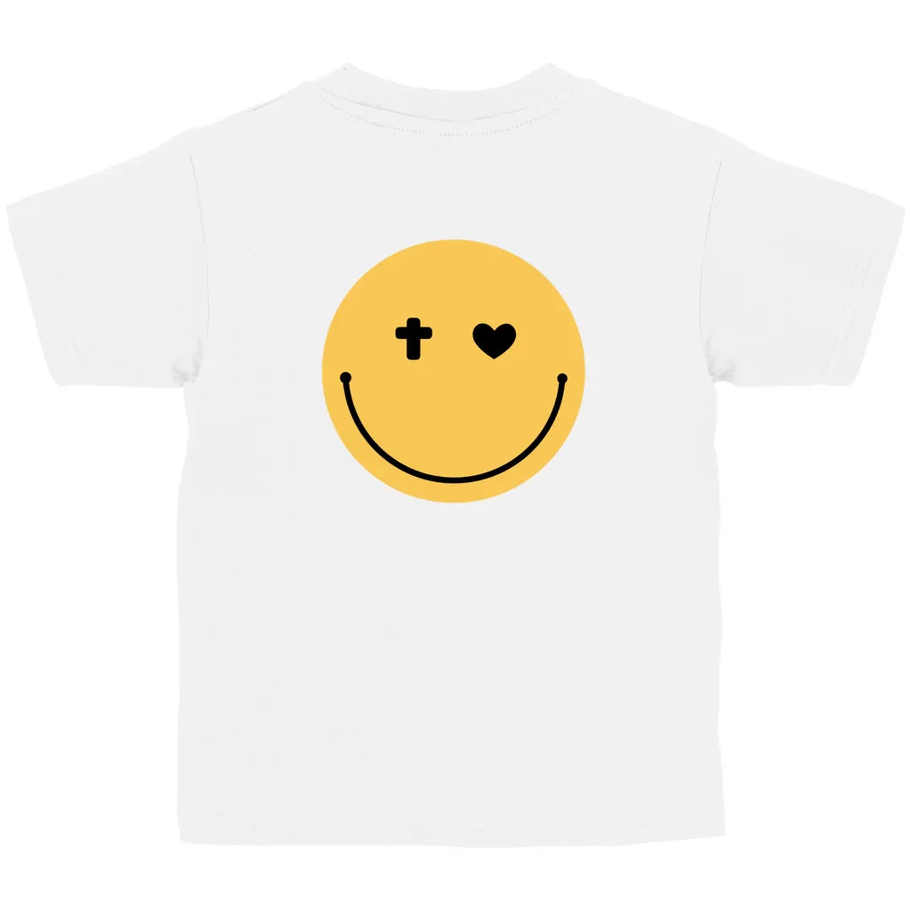 Kinder T-Shirt „Smiley“ – Christliches Motivshirt für Jungen & Mädchen | byGraceStore
