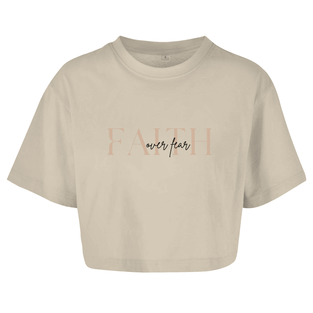 Damen Oversize Crop Top