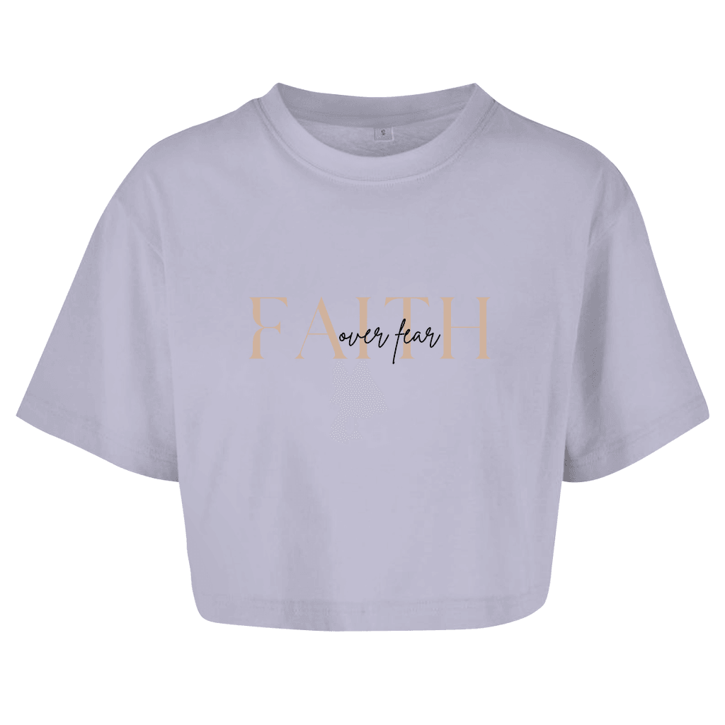 Damen Oversize Crop Top