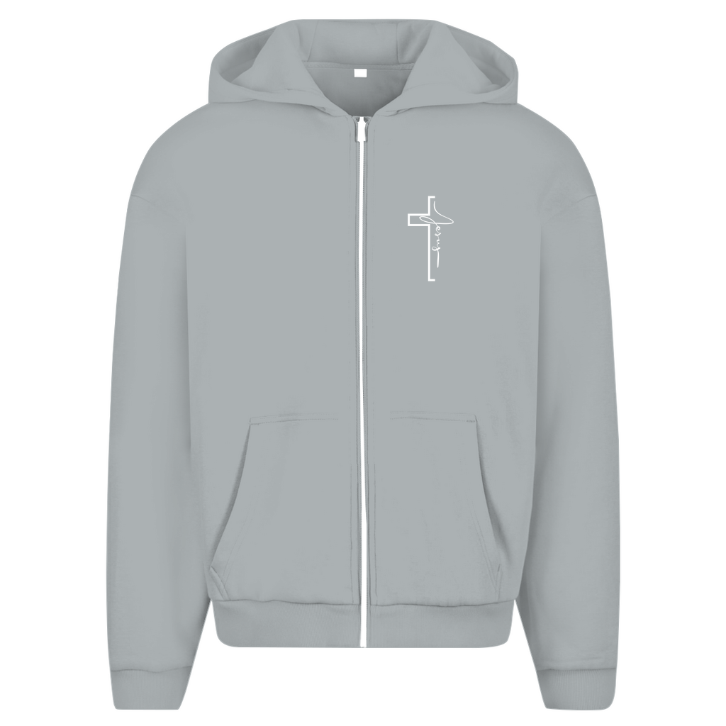 Herren Oversize Zipper Hoodie