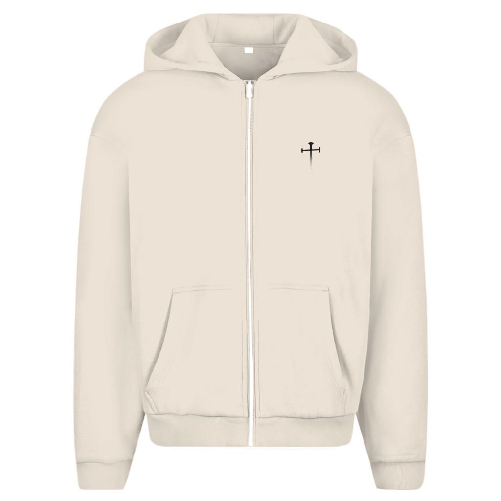 Herren Oversize Zipper Hoodie