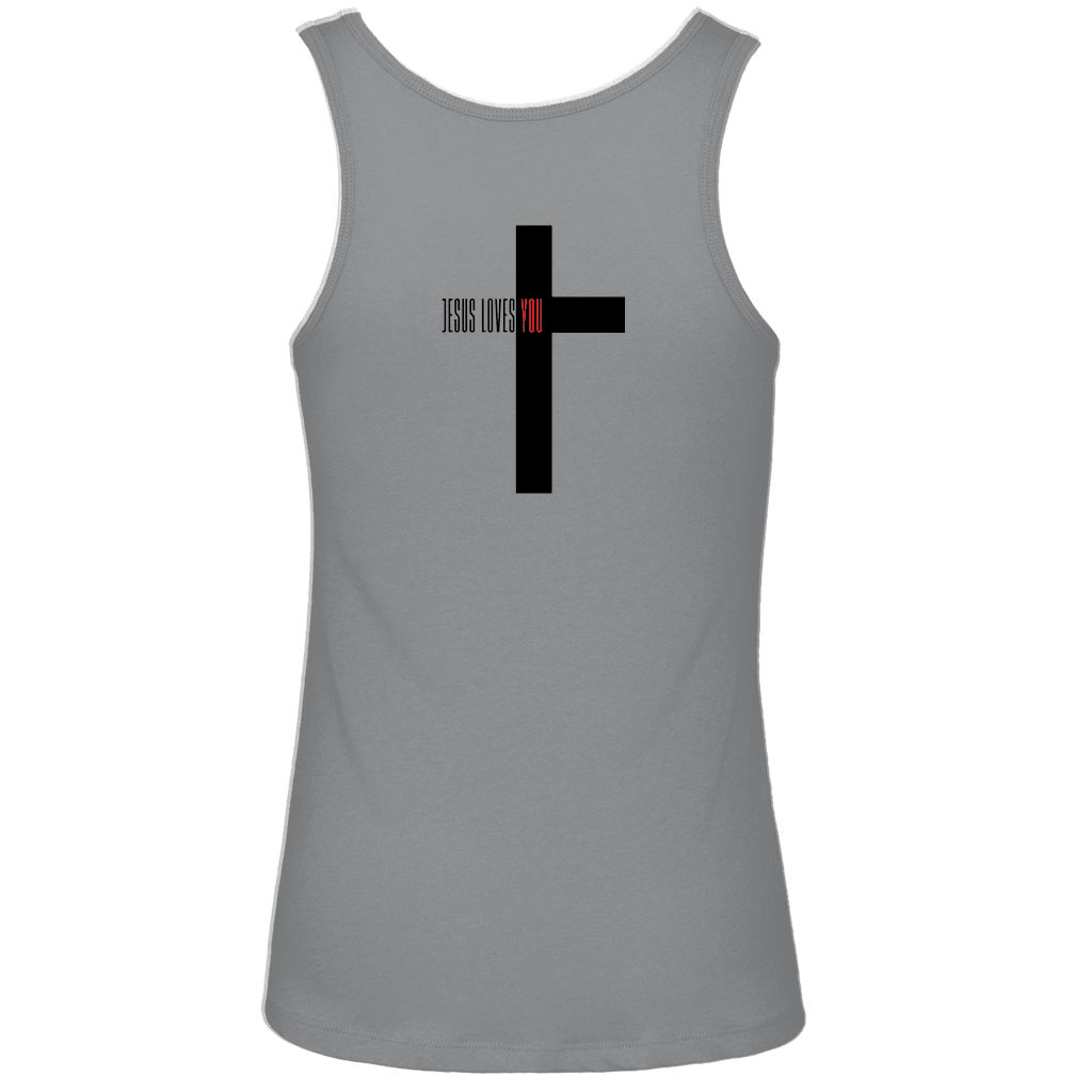 Damen Premium Organic Tank Top "Jesus loves you" - by-grace.store