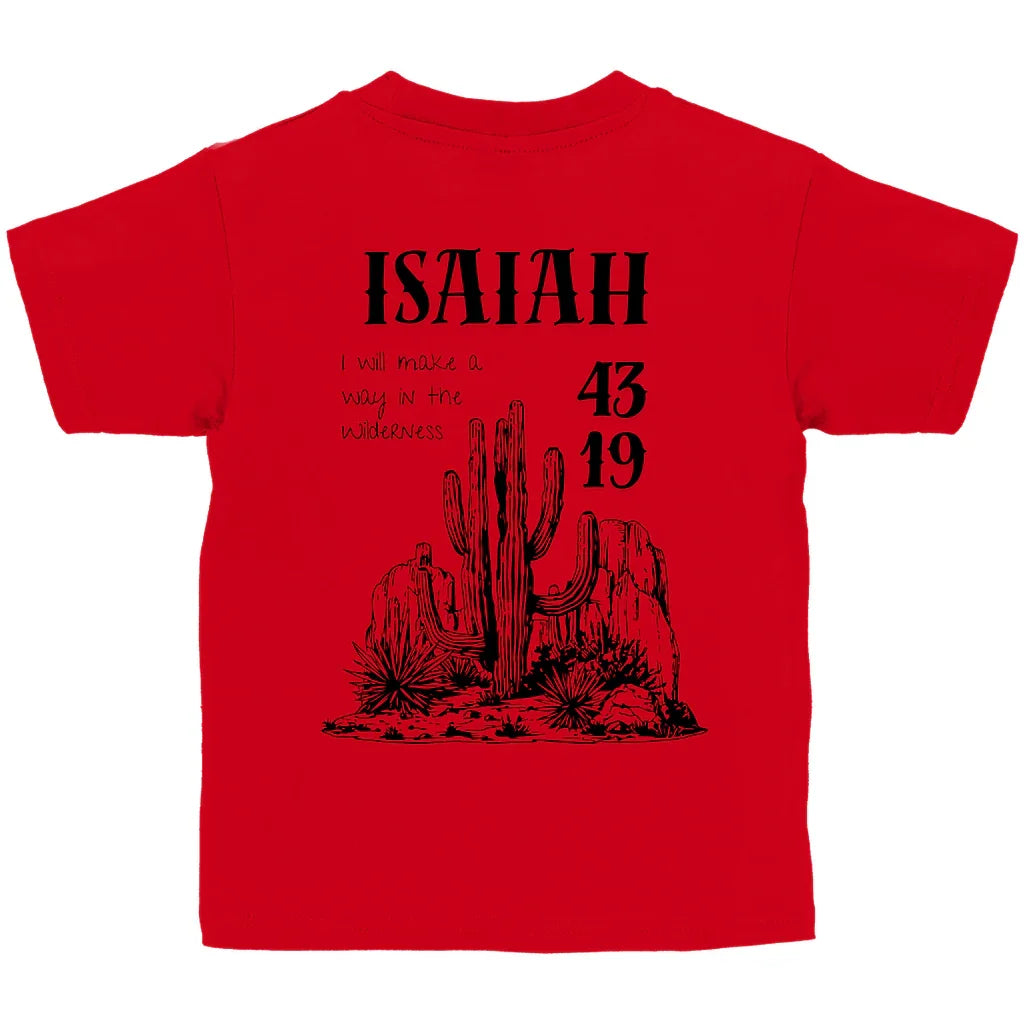 Kinder T-Shirt „Isaiah 43:19“ – Christliches Bibelvers Shirt aus Bio-Baumwolle | byGraceStore