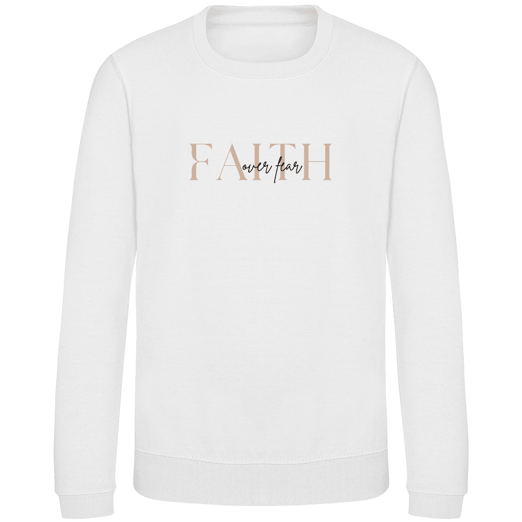 Kinder Sweatshirt "Faith over Fear" - by-grace.store