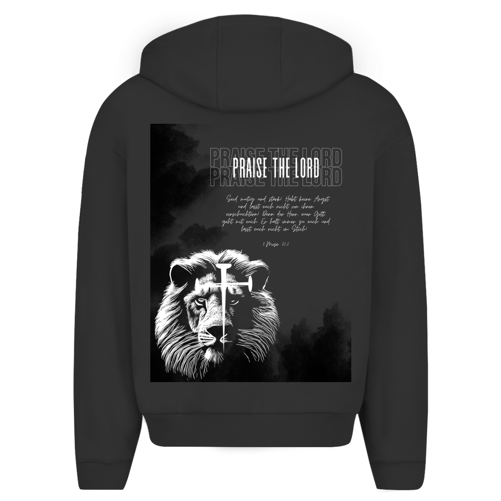 Herren Oversize Zipper Hoodie