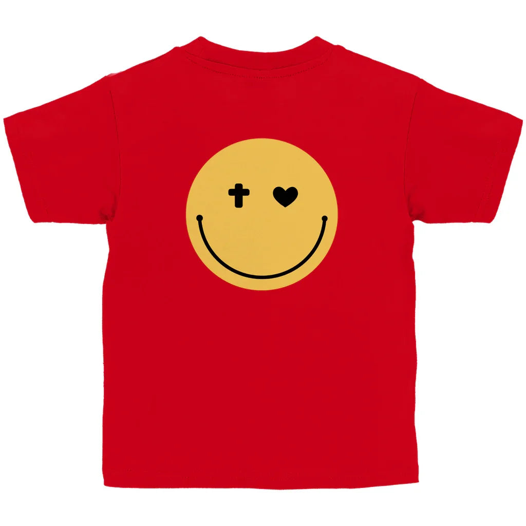 Kinder T-Shirt „Smiley“ – Christliches Motivshirt für Jungen & Mädchen | byGraceStore