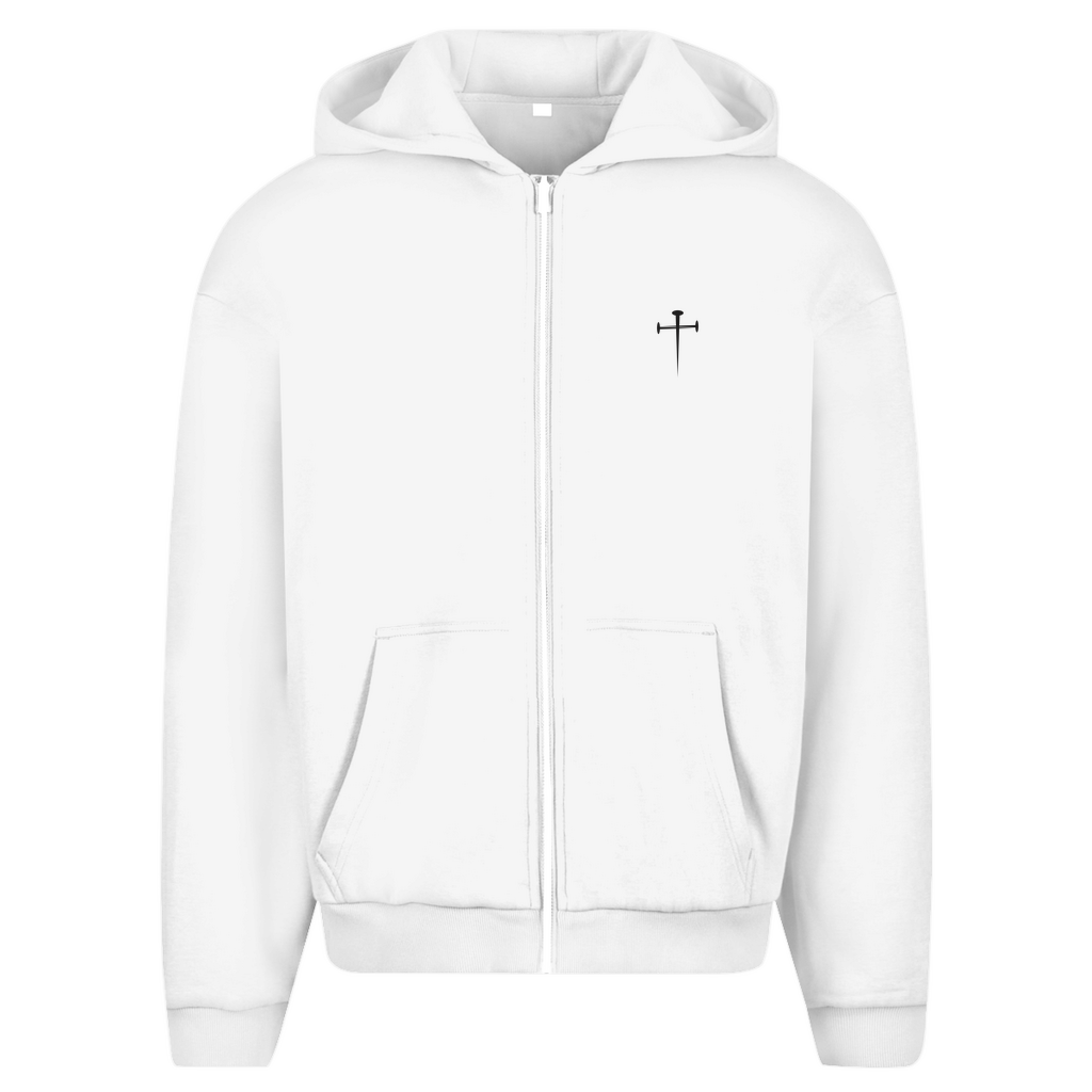 Herren Oversize Zipper Hoodie