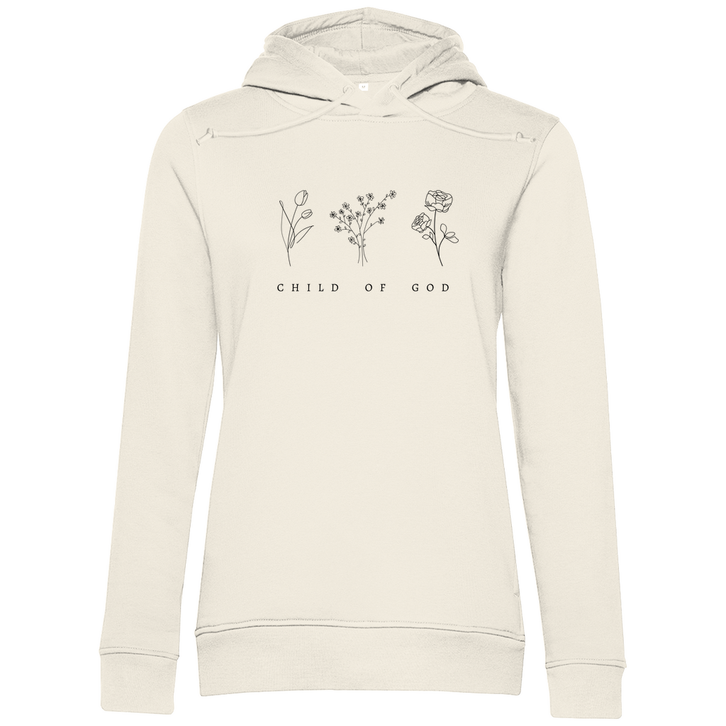Damen Premium Bio Hoodie "Child of God" - by-grace.store