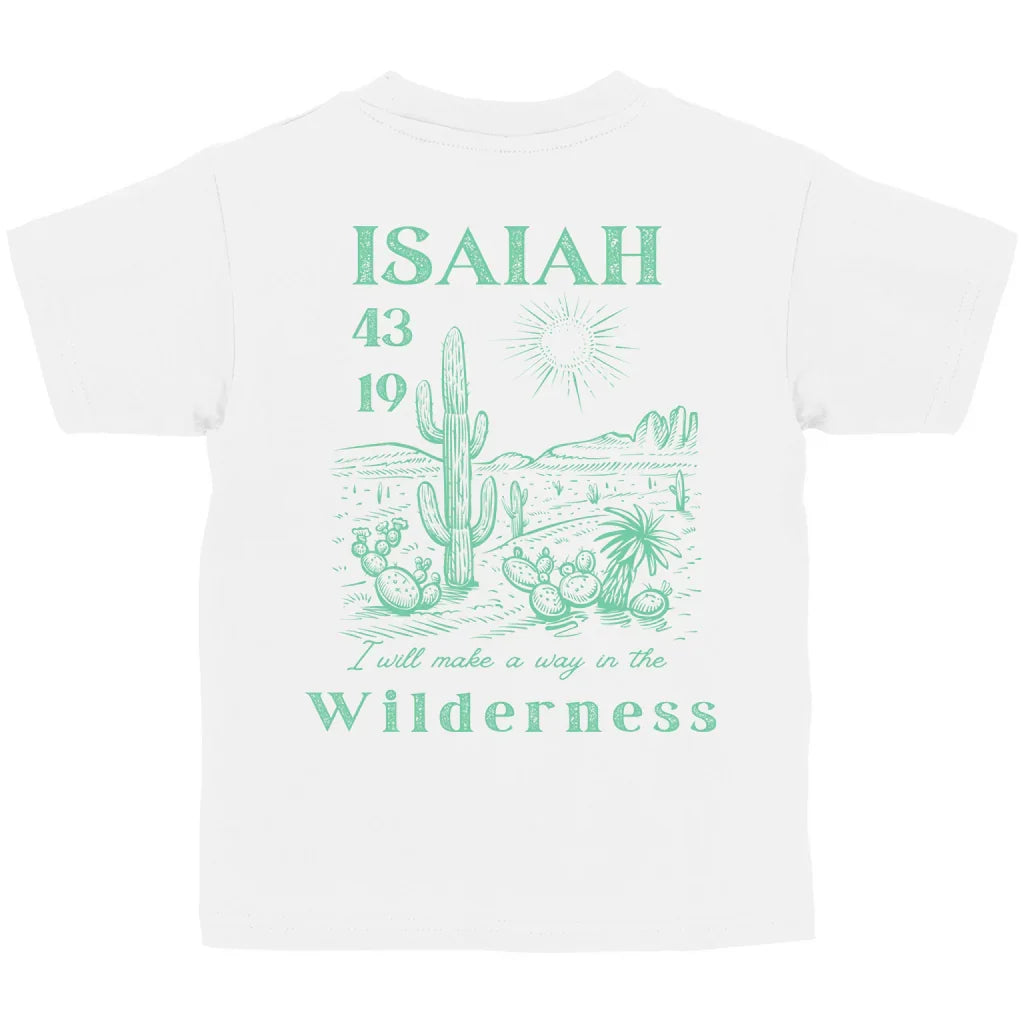 Kinder T-Shirt „Isaiah 43:19“ – Christliches Bio-Baumwolle Shirt mit Bibelvers | byGraceStore