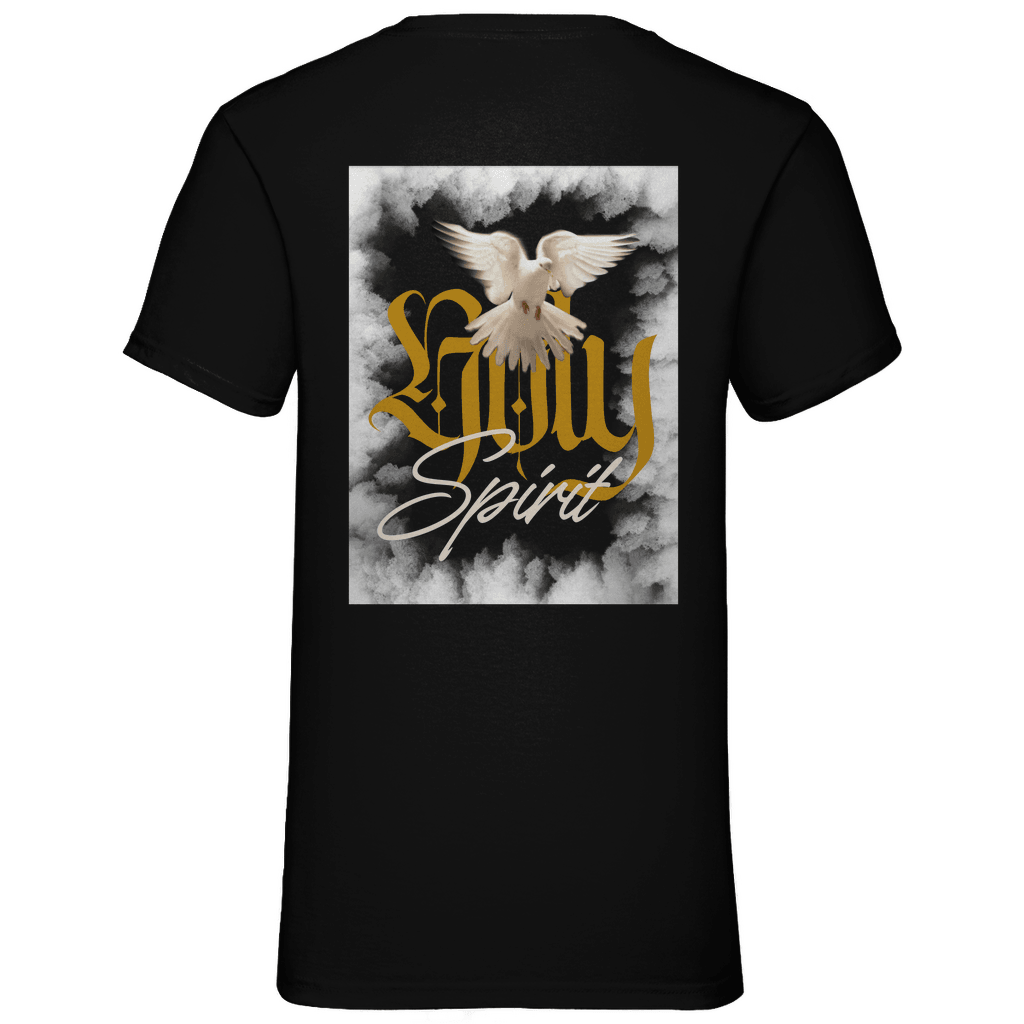 Herren Basic V-Neck T-Shirt "Holy Spirit" - by-grace.store