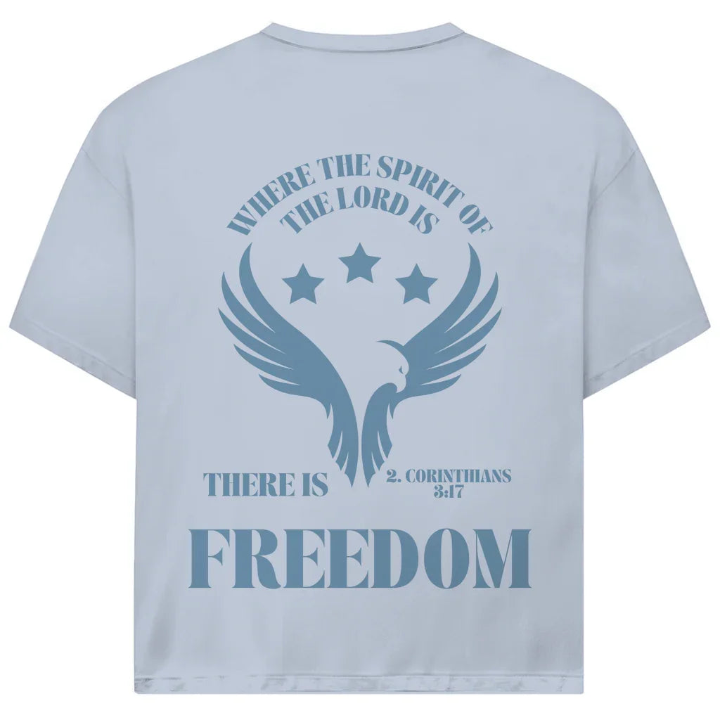 Freedom Oversize T-Shirt | 2. Korinther 3:17 | Vorder- & Rückendruck | JJ Streetwear