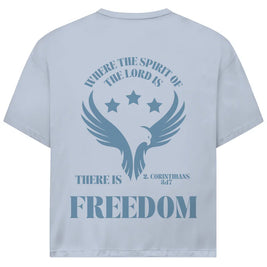 Freedom Oversize T-Shirt | 2. Korinther 3:17 | Vorder- & Rückendruck | JJ Streetwear